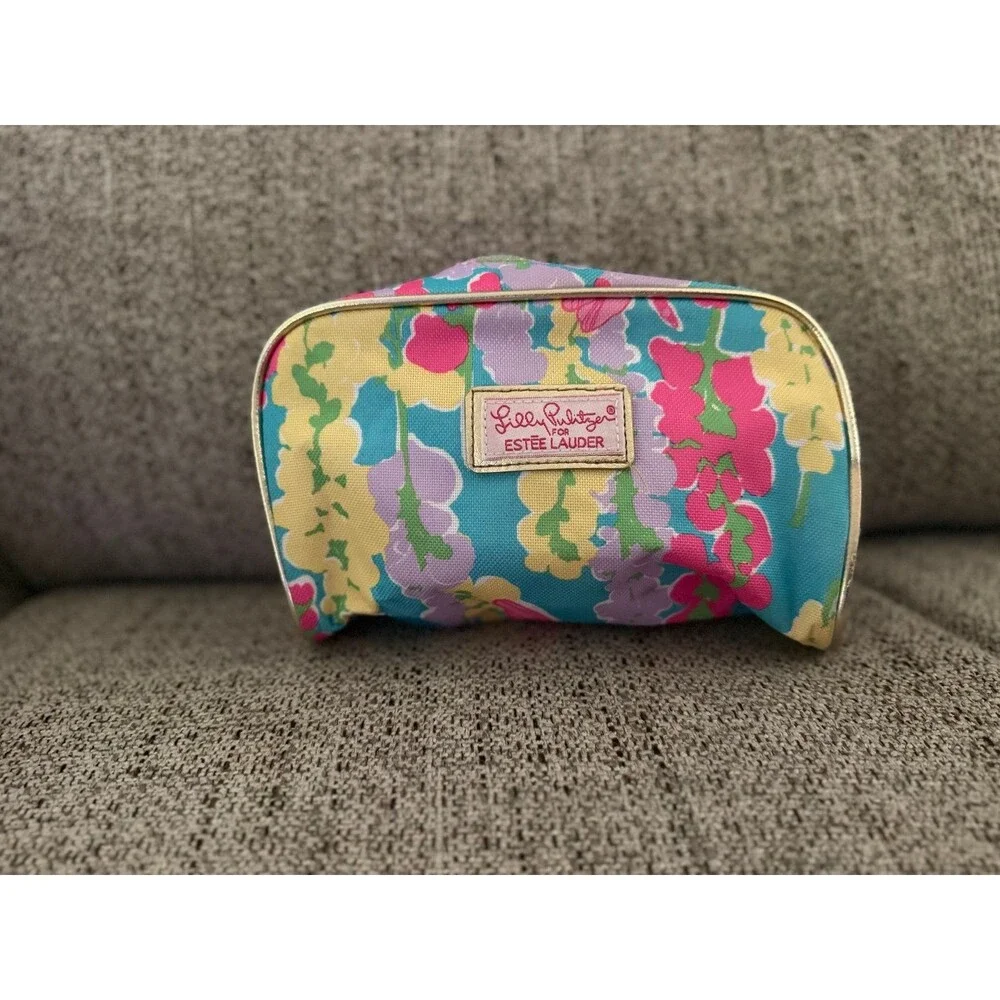 Lilly Pulitzer Estée Lauder Floral Cosmetic Bag